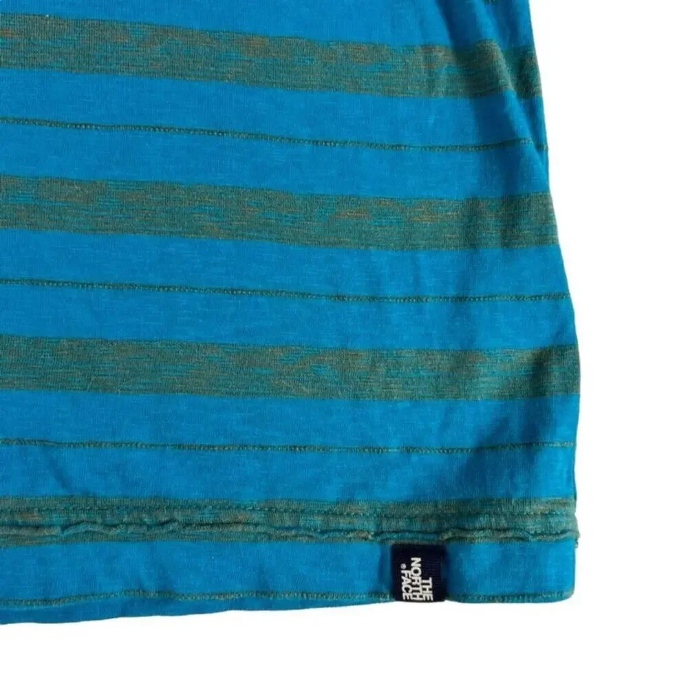 The North Face Polo Shirt Mens Blue Teal California Heritage Golf Performance